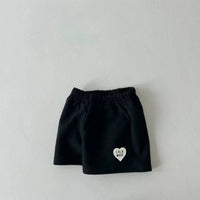 K2423 New summer boys and girls baby thin cotton elastic waist love letters casual minimalist shorts