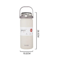 1L/1.2L Large Capacity Thermo Bottle with Straw Stainless Steel Thermal Water Bottle Keep Cold and Hot Thermos Cup Vacuum Flask