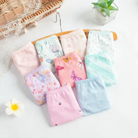 6PCS/Lot Kids Underwear Baby Girls Panties Cotton Floral Print Toddlers Shorts Briefs Cute Kid Panties Children's Underpants