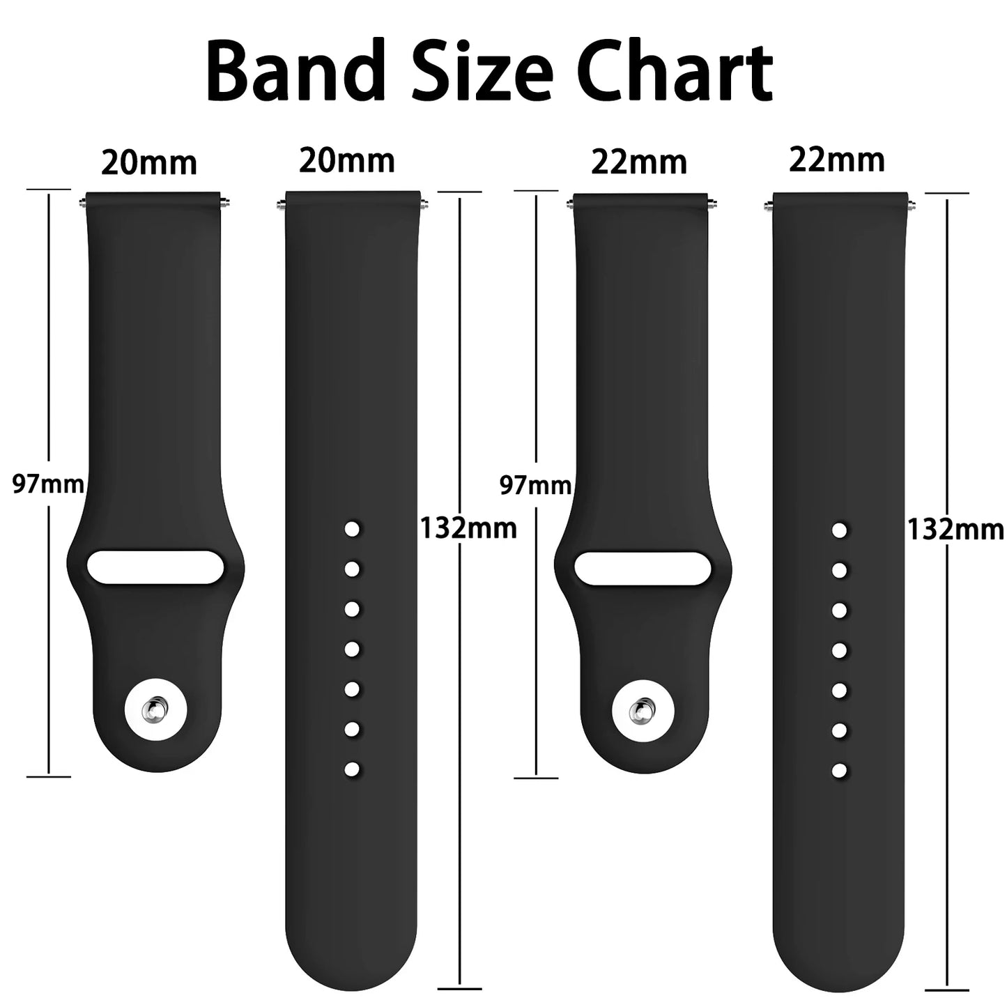 20mm/22mm Silicone band For Amazfit GTS 3/2/2e/GTS2 Mini/GTR 42mm/47mm/GTR 3/3 Pro/2/2e Sport Watch Bracelet Amazfit bip 6 strap