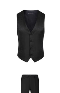 2025 New Wedding Host Performance Men's Suit Dress Three-piece Botanical Floral Pattern  Blazer  for Men with Pants and Vest