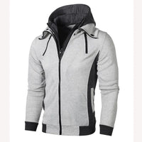 New Spring Autumn Winter Fleece Men's Clothing Outdoor Sweatshirts Casual Patchwork Male Jackets Hoodies Outwear Zipper Jacket