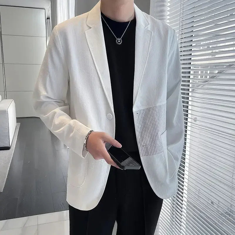 Male Coats Casual Men's Jackets High Quality Solid Color Clothing Fashion 2024 Trendy Deals Luxury Designer Korean Reviews Many