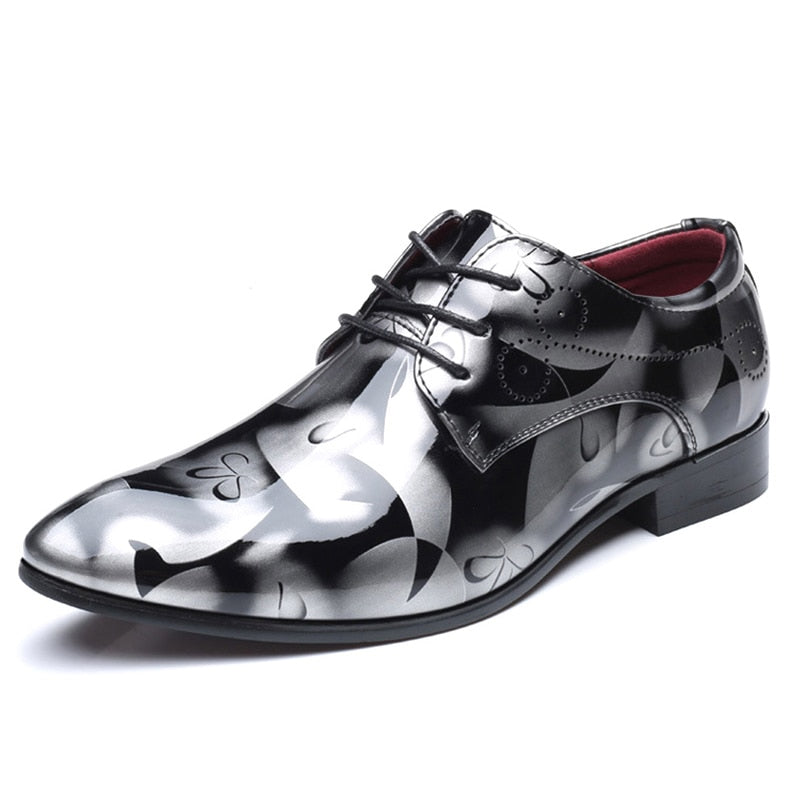 Patent Leather Oxford Shoes for Men Dress Shoes Men Formal Shoes Pointed Toe Business Wedding Shoes Plus Size  Dress Shoes