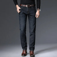JEAN2025 Autumn/Winter new men's casual pants, high-quality business formal sportswear jeans, straight-leg stretch long pants