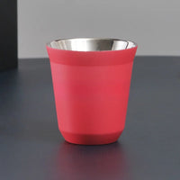 Stainless Steel Espresso Cups Double Wall Insulated Cups Demitasse Cups Coffee Cup For Drinking Coffee, Gift for Him Thermo Cup