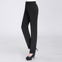 Black Work Pant Hotel Restaurant Catering Waiter Trousers Professional Straight Trousers Summer Thin Style Women's Suit Pants