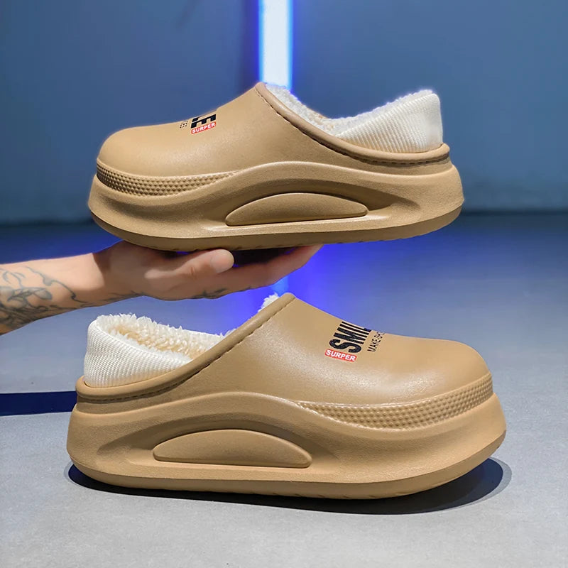 Winter Women Shoes Slippers Comfort Slip-on Mans Sandals Leisure Warm Short Plush  Men Shoes Women