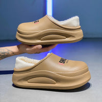 Winter Women Shoes Slippers Comfort Slip-on Mans Sandals Leisure Warm Short Plush  Men Shoes Women