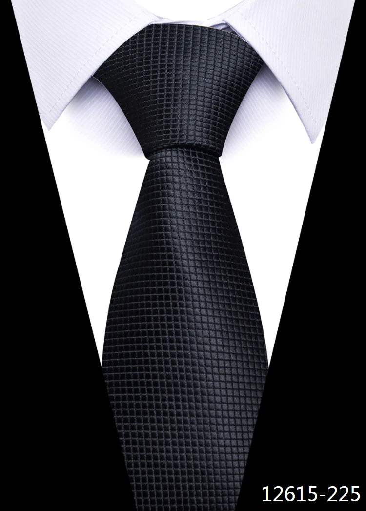 Newest Style 8 cm Necktie Man Blue Golden Striped Wedding Accessories Performance Tie Men Necktie Gravatas Fit Business