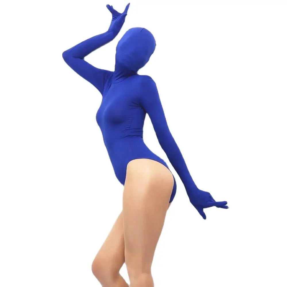 Half Pack Triangle High Elastic Tights Sexy Bodysuit Bodies Women Milk Silk Ultra-Thin Jumpsuit Open Buckle Crotch Club Onesies