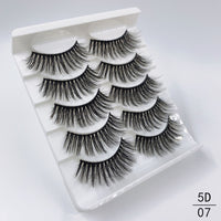 5 Pairs Faux Mink Eyelashes Fluffy Wispy Long Dramatic False Lashes Thick Volume Fake Eyelashes Natural Soft Extension Eyelash