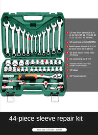 Professional Auto Repair Toolbox Kit Socket Wrench Ratchet Combination Complete Set of Multifunctional Tools and Accessories