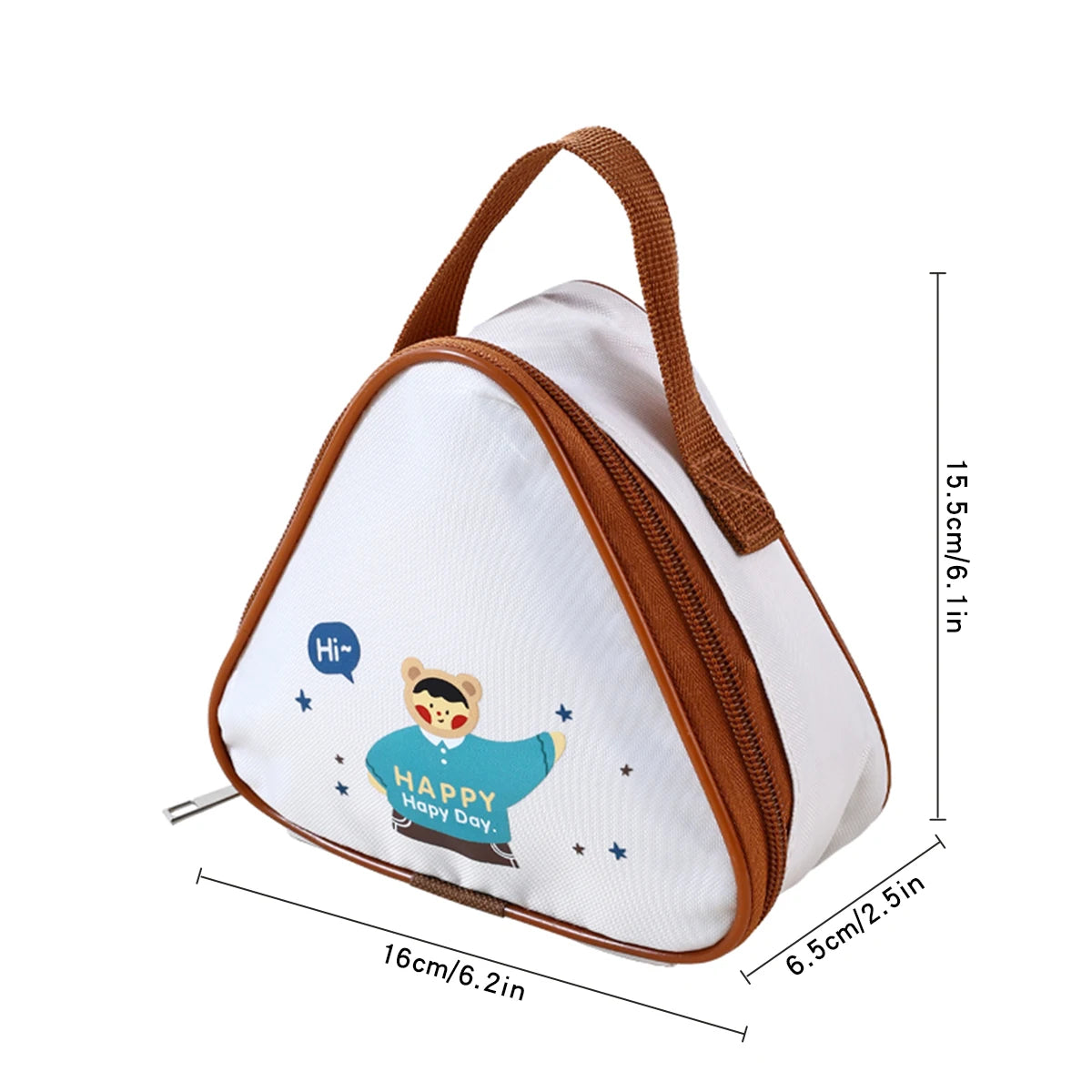 WORTHBUY Mini Capybara Thermal Lunch Bag Portable Insulated Picnic Bag Oil Proof & Waterproof Lunch Box Bag Reusable Cooler Bag