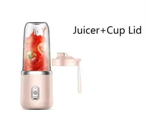 USB Personal Mini Juicer Cup Portable Handheld Travel Blender with Single Double Cups for Water Bottles