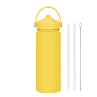 Insulated Water Bottle 500ml Custom Text/Logo - 304 Steel, 24H Cold, Office & Gym Essentials