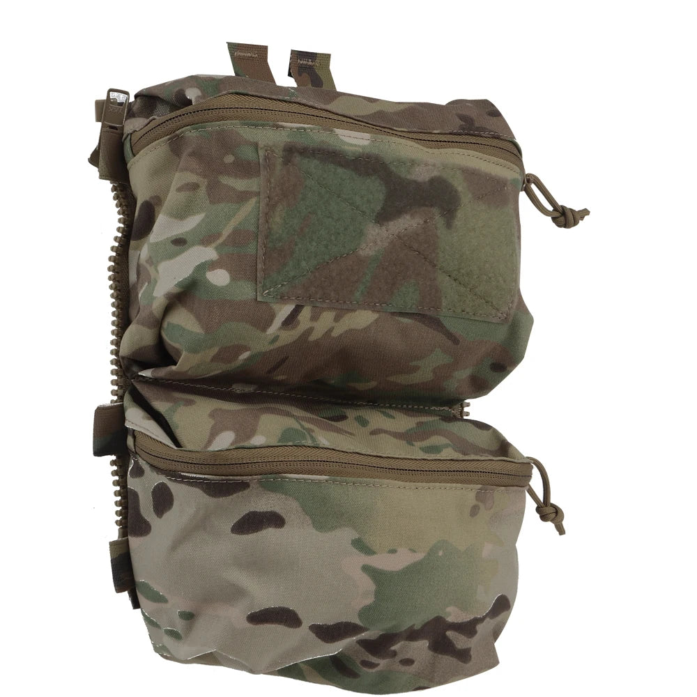 V5 FCPC Tactical Vest Backplate Supplement Sub-package Militar Airsoft Hunting Vest Plate Carrier Mag Double Sundries Pouch