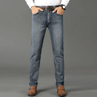 Classic Business Casual Jeans Men 2025 New Fashion Retro Slim Stretch Denim Trousers Male High Quality Luxury Pants Men Clothing