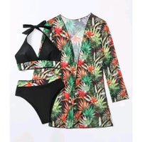 Sexy Three-Piece Swimwear Women Bikinis 2023 Female Swimsuit Swim Wear Bathing Suits Brazilian Bikini Set Beachwear Pool Bather