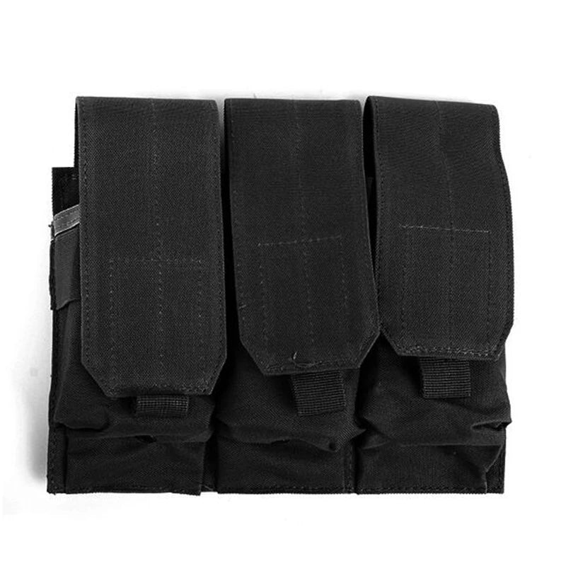 Tactical MOLLE Triple Magazine Pouches Double Triple Shooting Mag Pouch Wargame Paintball 5.56 7.62Mag Bag