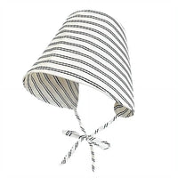 UPF50+ Striped Bucket Sun Hat, 56-58cm Adjustable Chin Tie Polyester Sun Hat for Beach, Hiking & Outdoor