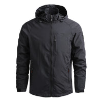 Men Outdoor Hiking Jackets Waterproof Hooded Windbreaker Coat Men 2023 Autumn New Casual Jacket Retro Sports Jackets Men