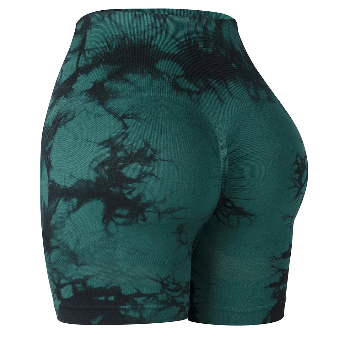Women's seamless fitness shorts yoga exercise high waist tight fitting buttocks hip lifting outdoor exercise running shorts