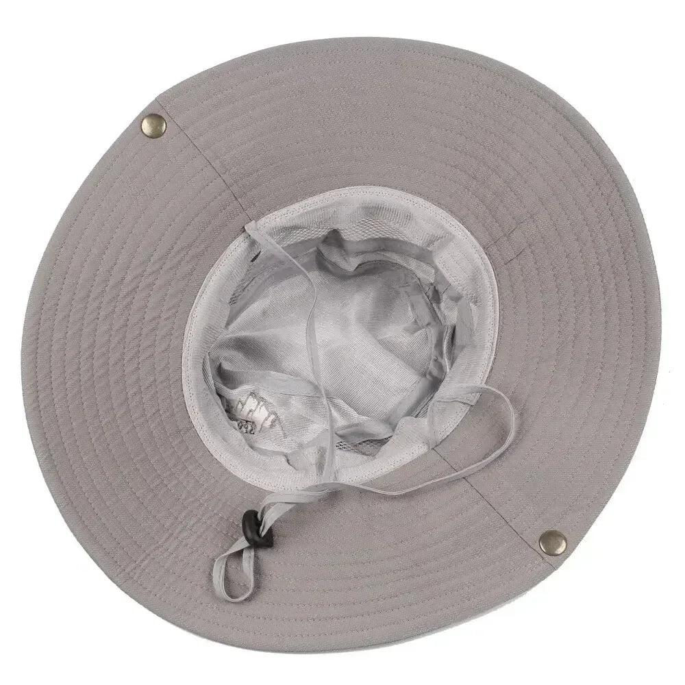 New Sun Hats for Men Outdoor Fishing Cap Wide Brim Anti-UV Protection Women Bucket Hat Summer Hiking Fisherman Caps
