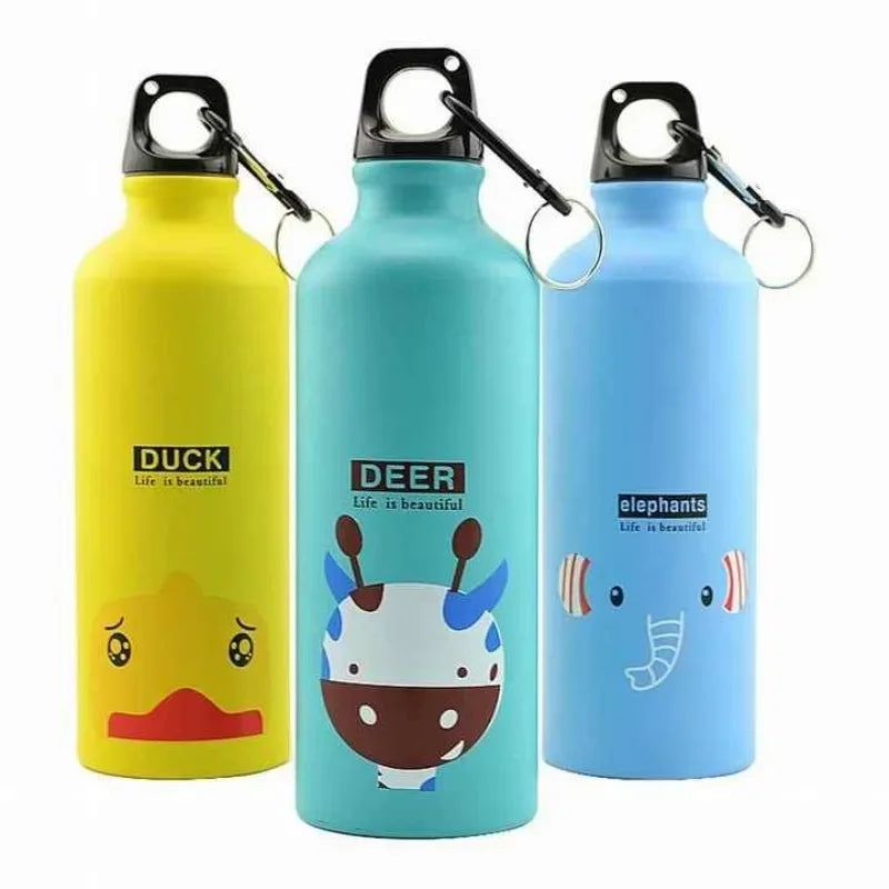 Aluminium Cartoon Sports Mug Cartoon Image Children's Water Cup Stainless Steel Water Bottle with Lid Insulated Mug Coffee Mug