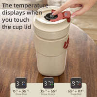 Stainless Steel Coffee Cup Outdoor Portable Thermo Coffee Cup Insulated Mugs Leak-Proof Thermos Bottle Tea Coffee Mug 500ML