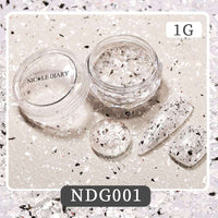 1 Box Silver Irregular Aluminum Foil Colorful Paper Nail Art Sticker 3D Glitter DIY Manicure UV Gel Polish Nail Decoration Tools