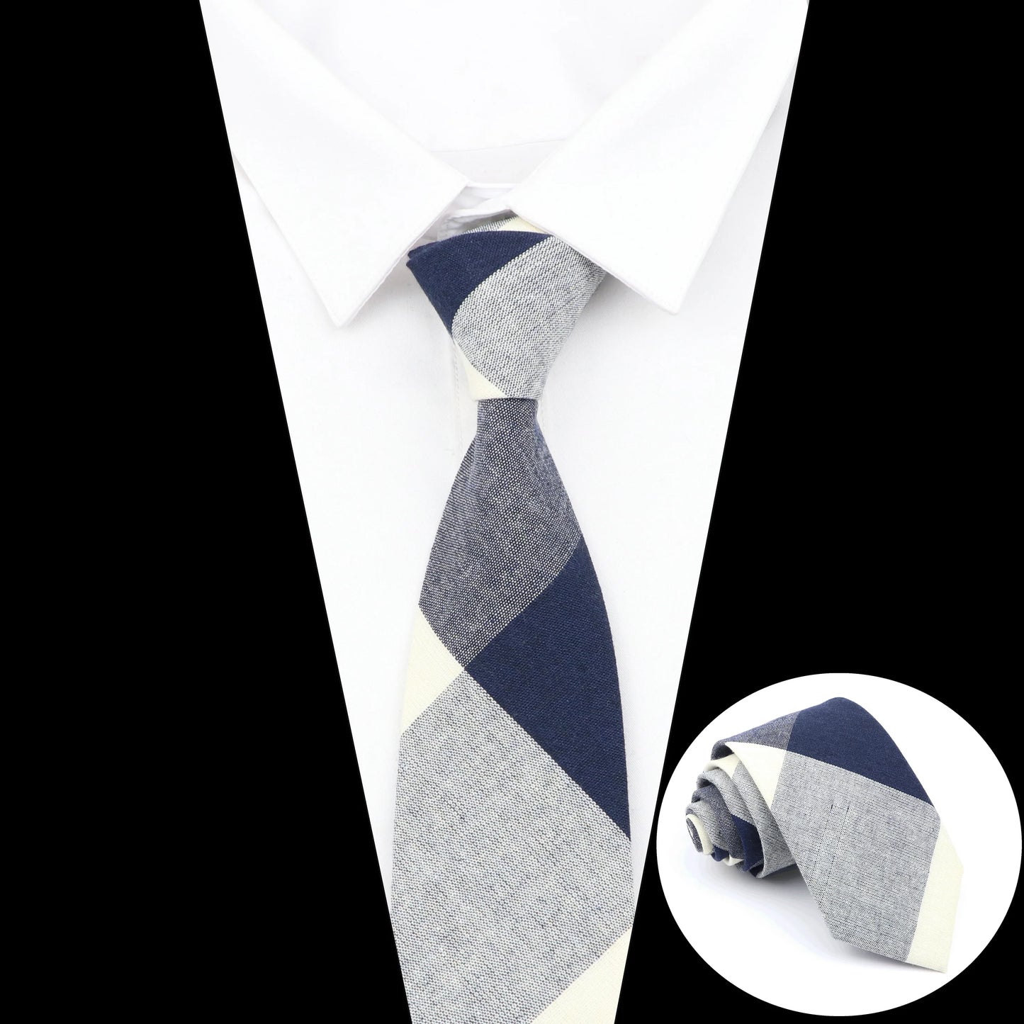 New Design Cotton Tie Plaid Necktie Gift For Men Free Shipping Fashion Casual Man's Neckties Wedding Party Suits Print Cravat