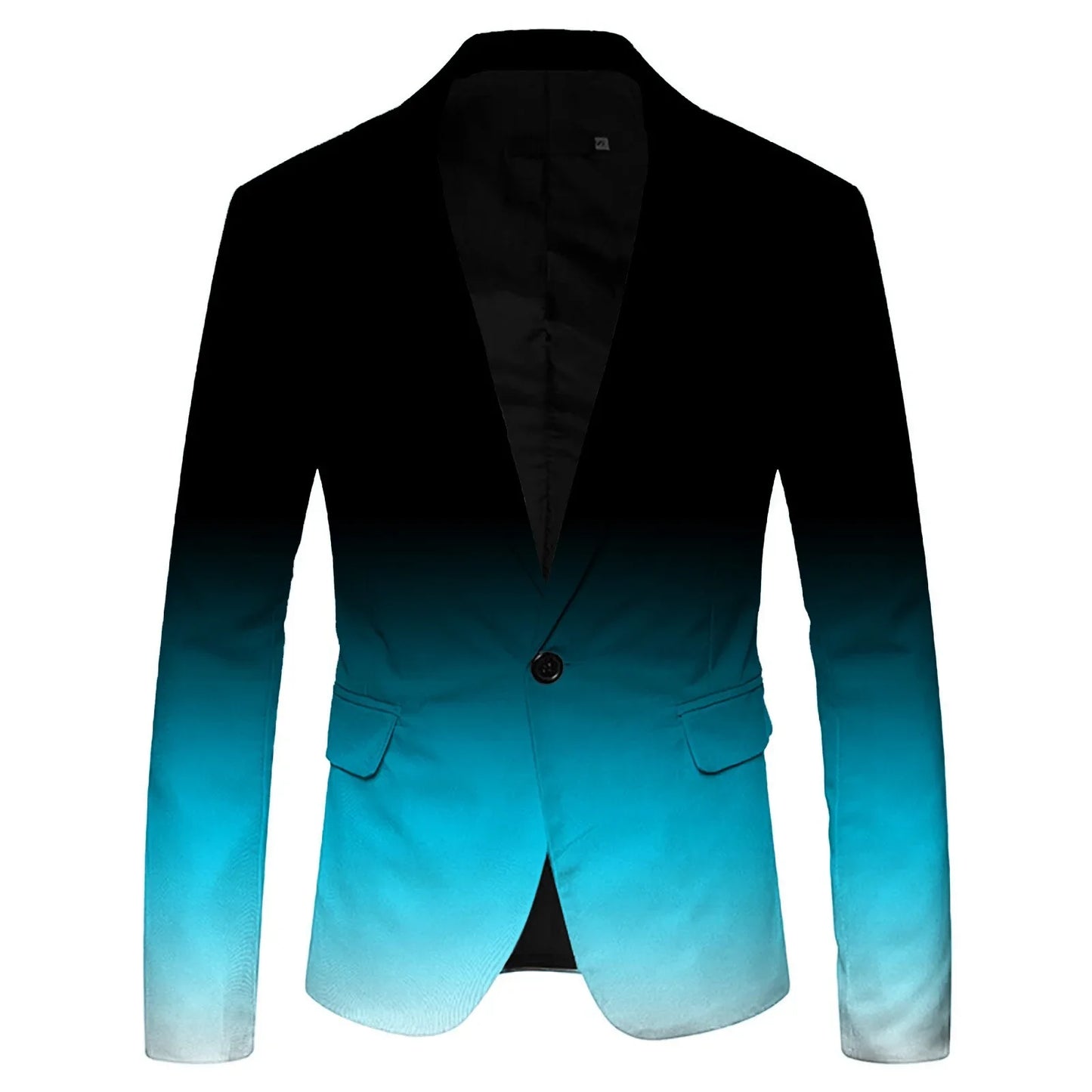 Men's Spring and Autumn New British Fashion Solid Color Suit Jacket, Casual Single-button Lapel Slim Spell Color Suit Jacket