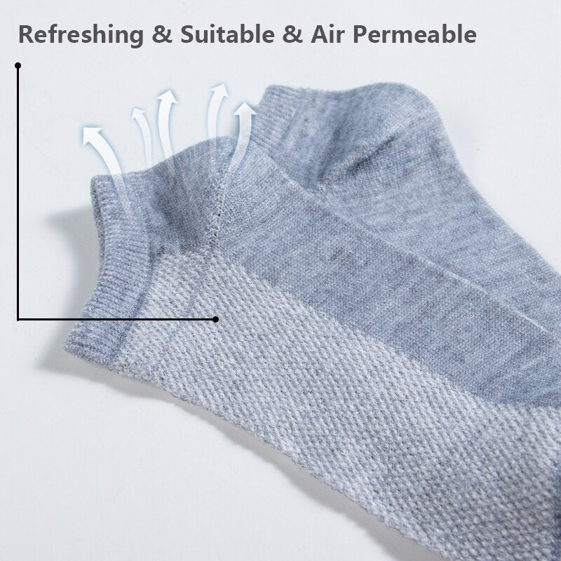 Sale! 8 Pairs Lot Solid Mesh Women's Short Socks Invisible Ankle Socks Pack Ladies Spring Summer Breathable Thin Boat Socks Set