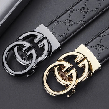 Men's designer belts luxury business belts high quality alloy buckle automatic buckle adjustable