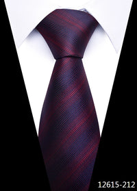 Newest Style 8 cm Necktie Man Blue Golden Striped Wedding Accessories Performance Tie Men Necktie Gravatas Fit Business