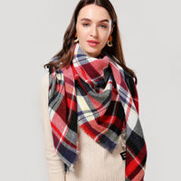 Designer 2022 Knitted Spring Winter Women Scarf Plaid Warm Cashmere Scarves Shawls Luxury Brand Neck Bandana Pashmina Lady Wrap