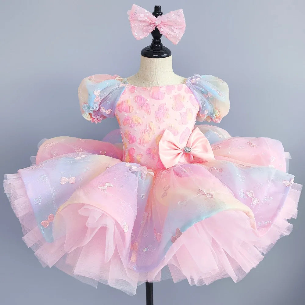 Summer Children Ballet Dress Baby Ballerine Dance Costumes Kids Dresses Tutu Girl Ballet Leotards Vestidos Party Girls Clothing