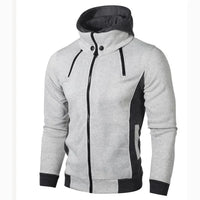 New Spring Autumn Winter Fleece Men's Clothing Outdoor Sweatshirts Casual Patchwork Male Jackets Hoodies Outwear Zipper Jacket