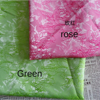 Spring Summer Thread Pattern Jacquard Fashion Dress Fabrics for Sewing Cloth White Pink Satin Flower Furniture Upholstery Fabric
