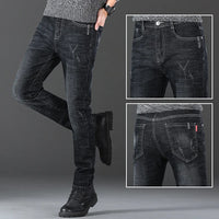 Jeans Men Autumn and Winter New Elastic Business Men's Pants Youth Men Straight Man Men's Adult Seasons A Comfortable Gentleman