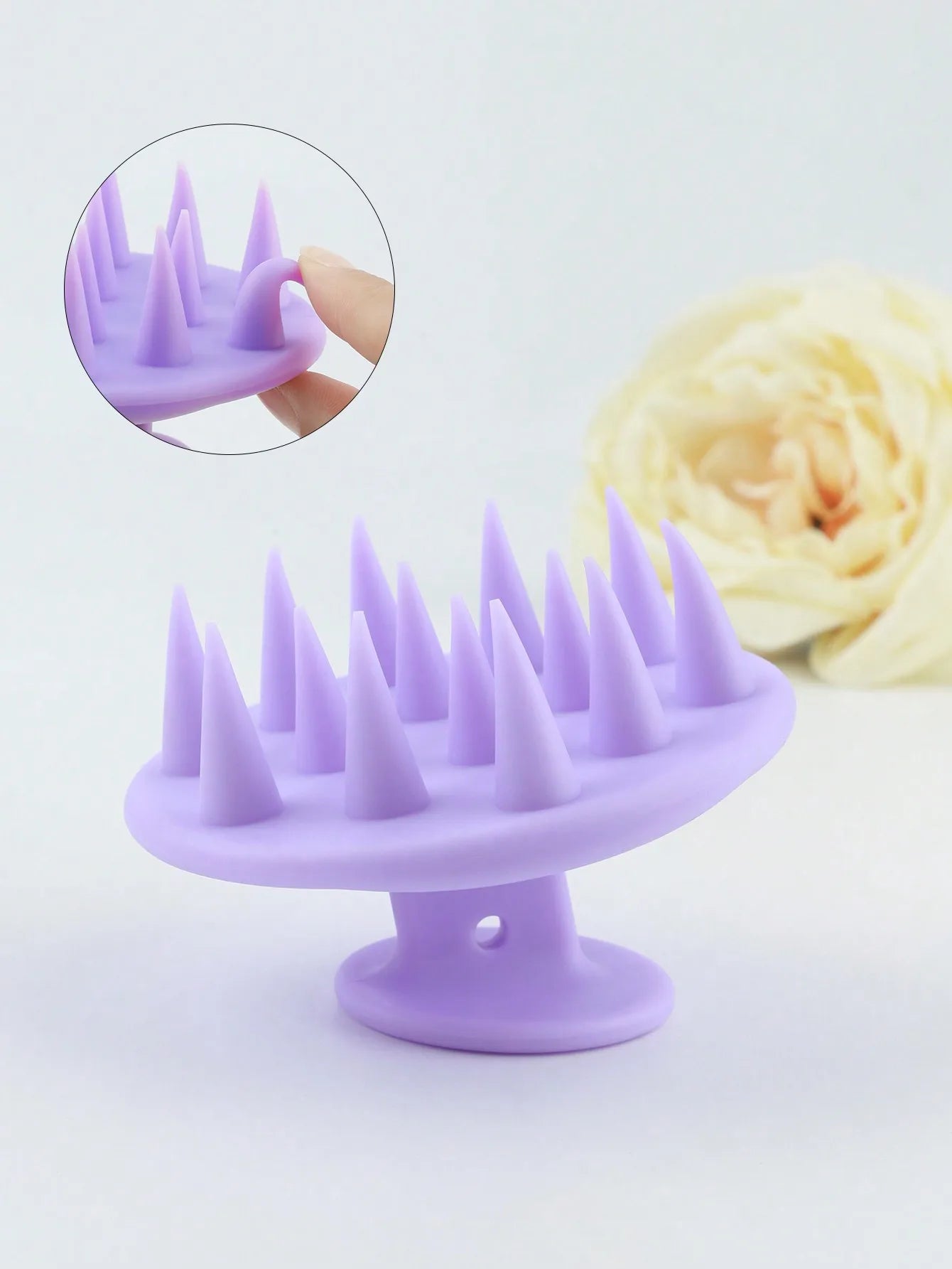 1pc Silicone Shampoo Brush Body Massage Brush Bath Shower Brush Salon Hairdressing Tool Scalp Massage Comb Hair Washing Comb
