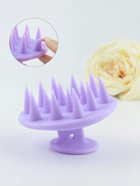 1pc Silicone Shampoo Brush Body Massage Brush Bath Shower Brush Salon Hairdressing Tool Scalp Massage Comb Hair Washing Comb