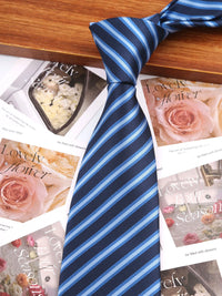 7.5/8CM Man Thin Tie Striped Necktie Men Business Formal Wedding Tie Navy Blue Black Neck Ties Fashion Shirt Necktie Accessories