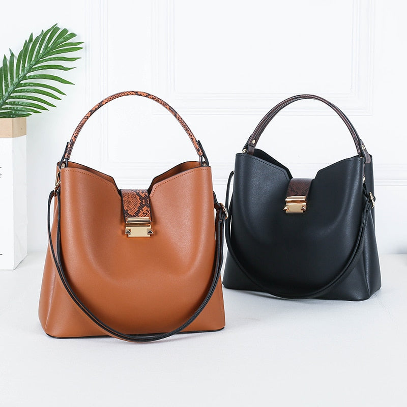 Women Sexy Fashion Handbags Clutches High Quality Leather Hand Bag Sets Large Shoulder Bag