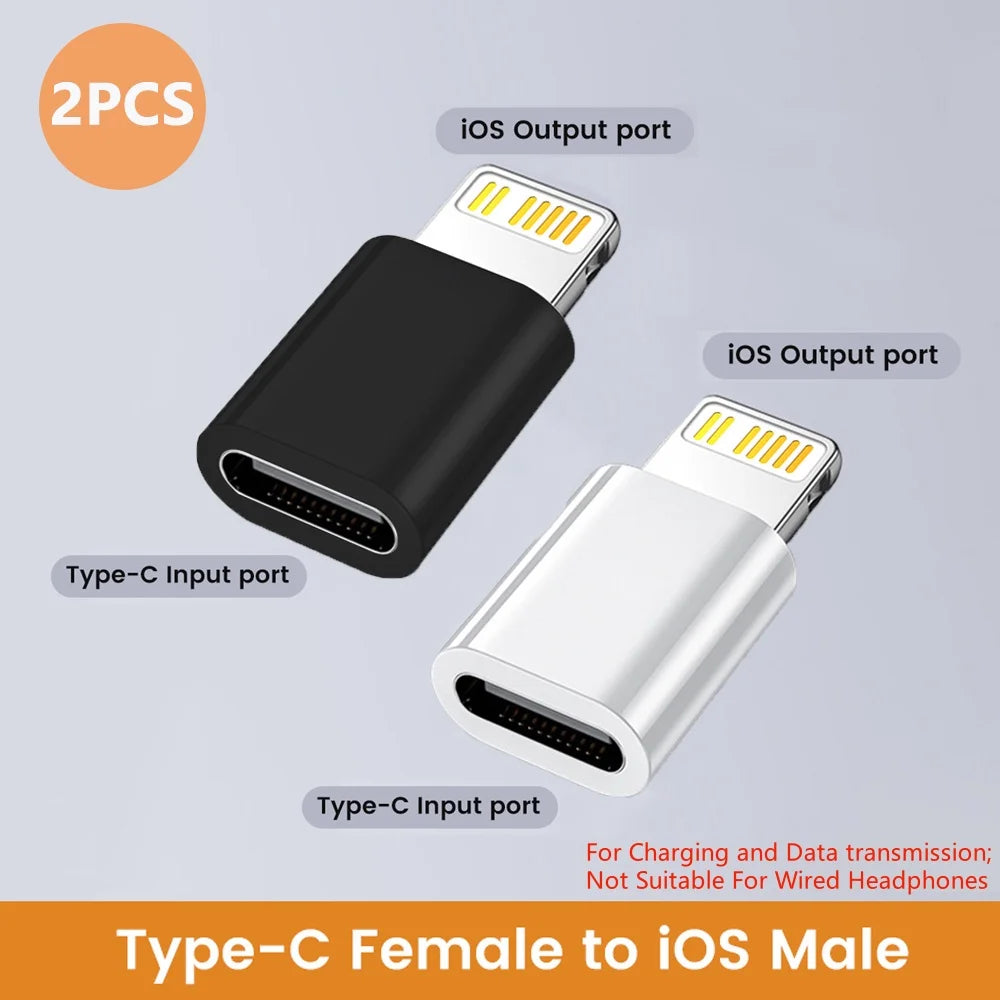 USB C to Lightning Adapter IOS Fast Charging Lightning Male to Type C Female Converter For iPhone 14 13 12 Data Transfer Adapter