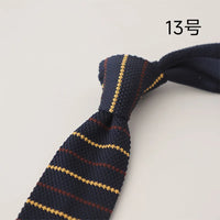 2025 New Striped Blue Neckties For Men Casual 6CM Narrow Ties Creative White Dots Neck Tie Wedding Party Accessories Cravat Gift