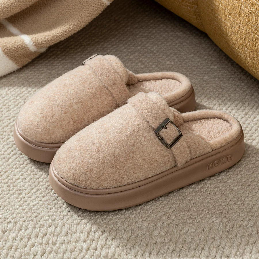 Winter Women's Indoor Slippers Warm Soft Soled Comfortable Outdoor Non Slip Suitable for Couples FashionBedroom Home Shoes