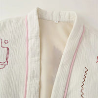 Winter new fashionable women's clothing casual elegant design sense European and American embroidered cotton jacket