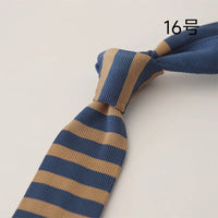 2025 New Striped Blue Neckties For Men Casual 6CM Narrow Ties Creative White Dots Neck Tie Wedding Party Accessories Cravat Gift